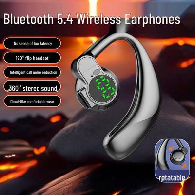 Водонепроницаемые Bluetooth 5.4 Наушники S03 - Сверхдолгий срок службы батареи, Поворотный стереозвук, Шумоподавление, Беспроводные ушные крючки