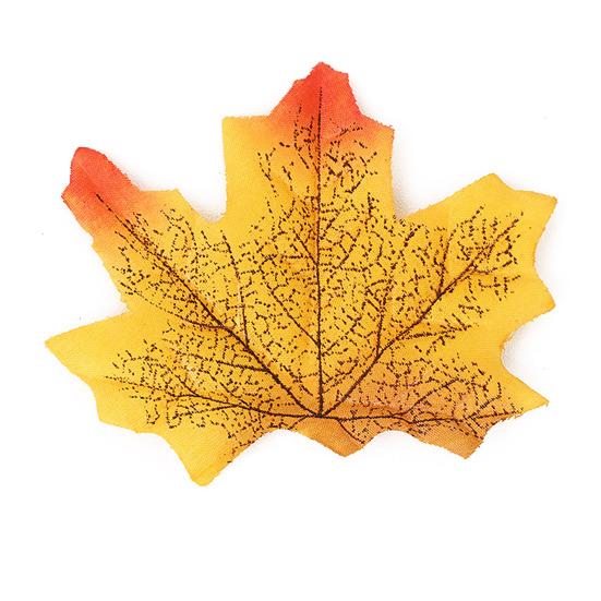 50 шт. искусственный кленовый лист реалистичная ткань осенние листья для дома и улицы Хэллоуин осень
