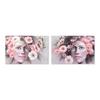 Décoration Murale - Cadre DKD Home Decor - Toile Rose - 2 Pcs - Dimensions 120 X 80 Cm