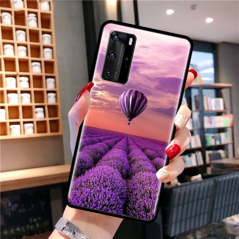 Лавандовый чехол для Samsung Galaxy A51 A71 M31 A41 A31 A11 A01 M51 M21 M11 M40, черный мягкий чехол для телефона Fundas