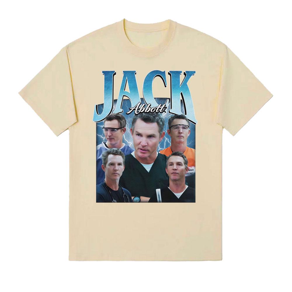Футболка с принтом Jack Abbott, футболка в ретро-стиле Jack Abbott, подходит для унисекс и женской уличной одежды