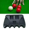 Pool Cue Holder Portable Weighted Cue Rest with Chalk Holder 4-Cues Billiard Cue Rack Mini Pool Stick Holder for Table