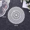 Round Lace Doilies Crochet Round Lace Placemat Napkin Placemat Cup Dish Coaster Cloth Tablemat Gifts