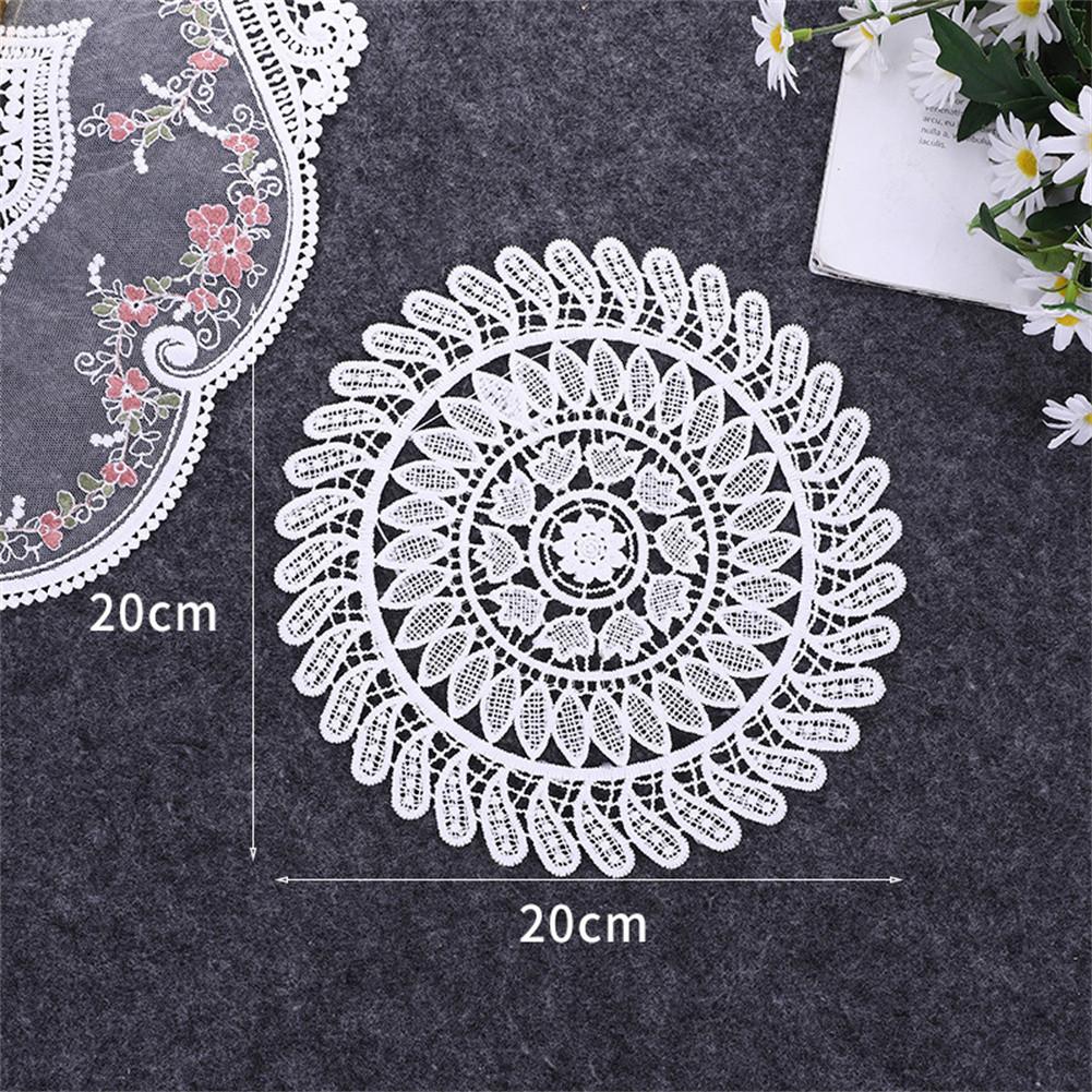 Round Lace Doilies Crochet Round Lace Placemat Napkin Placemat Cup Dish Coaster Cloth Tablemat Gifts