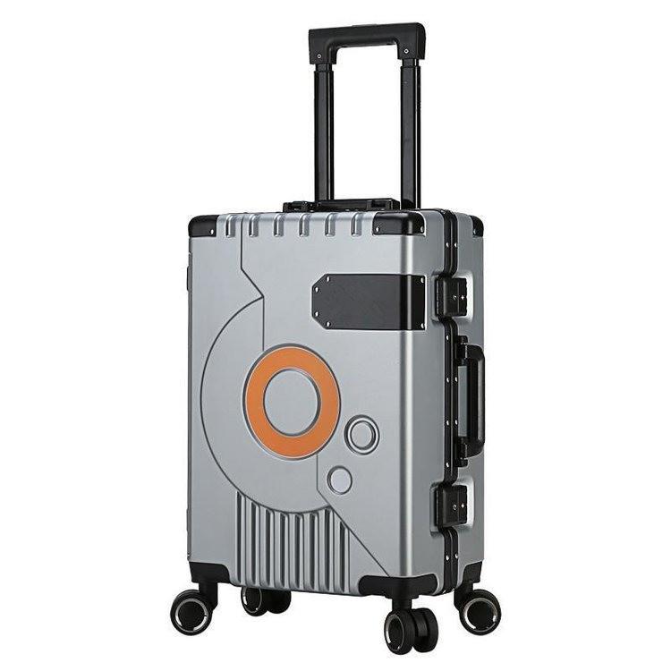 20-Inch Aluminum Frame Trolley Suitcase with Universal Wheels - Large Capacity Carry-On Luggage