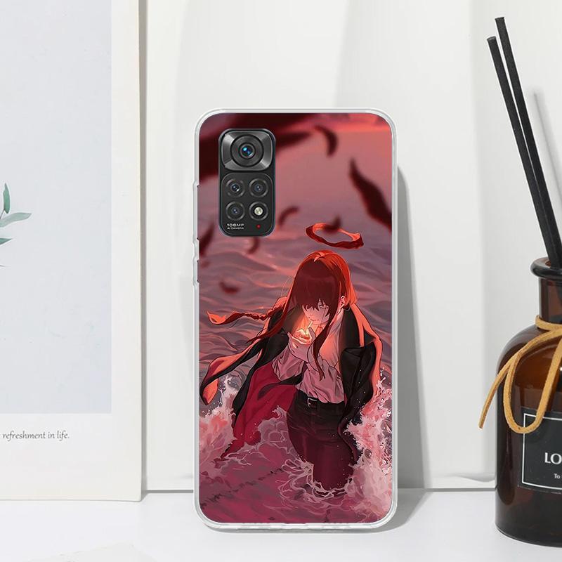 C-Chainsaw Mans Makima Phone Case For Xiaomi Redmi Note 15 13 14S 14 Pro Plus 12S 11S 10S 12 11E 10 11T Art Fundas Back Cover Re