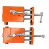 2pcs Cabinet Claw Aluminum Alloy Cabinet Claw Clamps for Installing Cabinetry Face Frame Orange