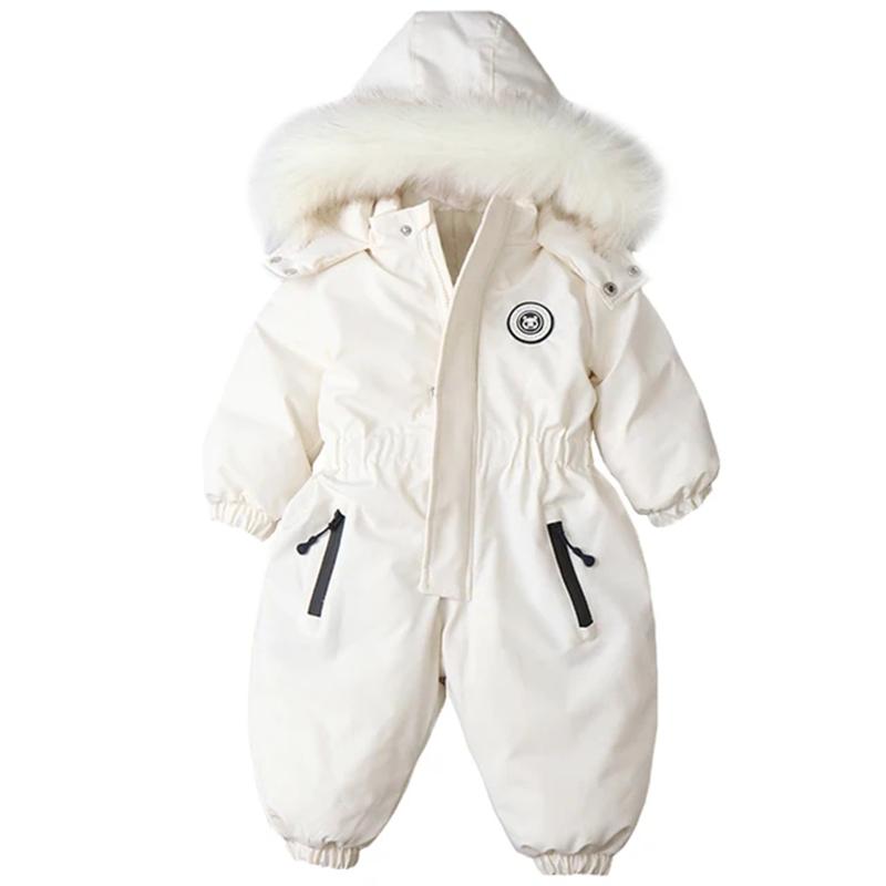 Winter Warm Baby Jumpsuit for 1-6 Years | Kids Snow Suit with Hood for Boys & Girls