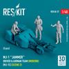 Reskit Набор для 3D-принтера Bomb Loader Crew 2 Current Use 1/48 MJ-1 из 3 частей RSKF48-0037