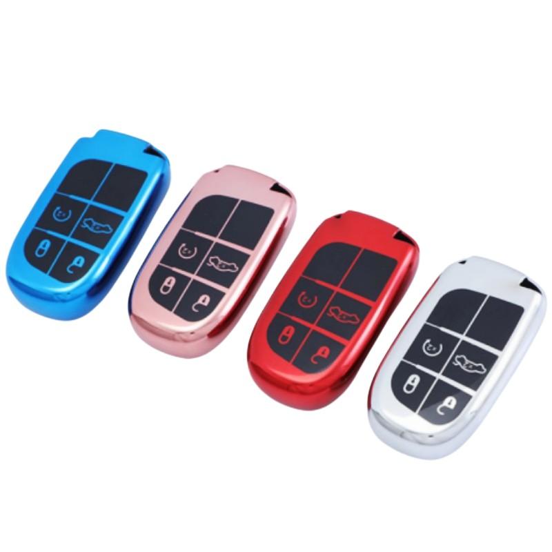 Новый чехол для ключа-пульта из ТПУ для Jeep Grand Cherokee Renegade Dodge Charger Challenger Durango Journey Fiat Freemont Аксессуары