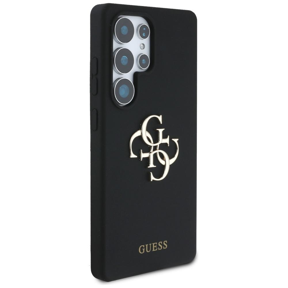 Чехол для Samsung Galaxy S25 Ultra Guess Силиконовый 4G Логотип Script