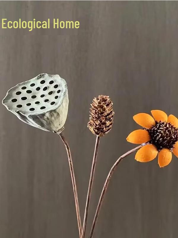 Preserved Flower Bouquet: Eucalyptus, Cotton, Pine Cones, Lotus Pods - DIY Home Decor