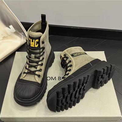 Модные новые женские ботинки для альпинизма, кожаные ботинки на шнуровке, дышащие, повседневные ботинки, женская обувь на платформе, весна/осень