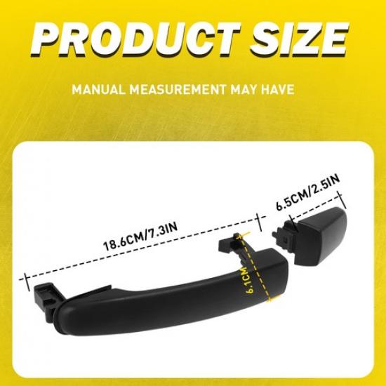 Outside Handles Door Fit Saturn Equinox Pontiac Suzuki Malibu 2PCS HHR Rear