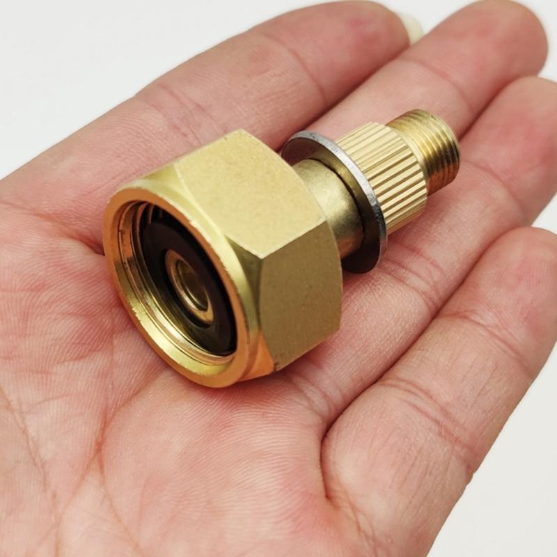 Camp Cookware Connector Secure Locking Durability Leak Resistant Outdoor Gas Adapter for Reliability Wilderness Cooking