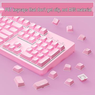 PBT Horizon Двухслойные Колпачки для Клавиш Молочный Пудинг Желе - Полупрозрачный Набор для Механической Клавиатуры