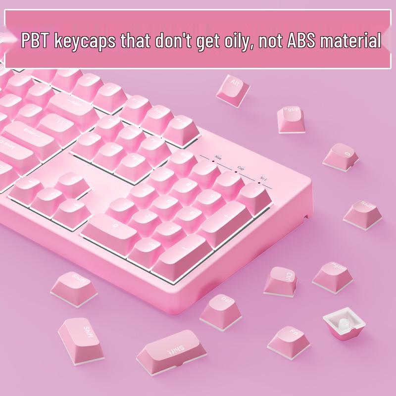 PBT Horizon Двухслойные Колпачки для Клавиш Молочный Пудинг Желе - Полупрозрачный Набор для Механической Клавиатуры