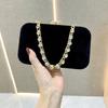 Hand-held Bag Diamond-encrusted Suede Bag Socialite Matching Cheongsam Dinner Bag Women's Hand-held Crossbody Bag