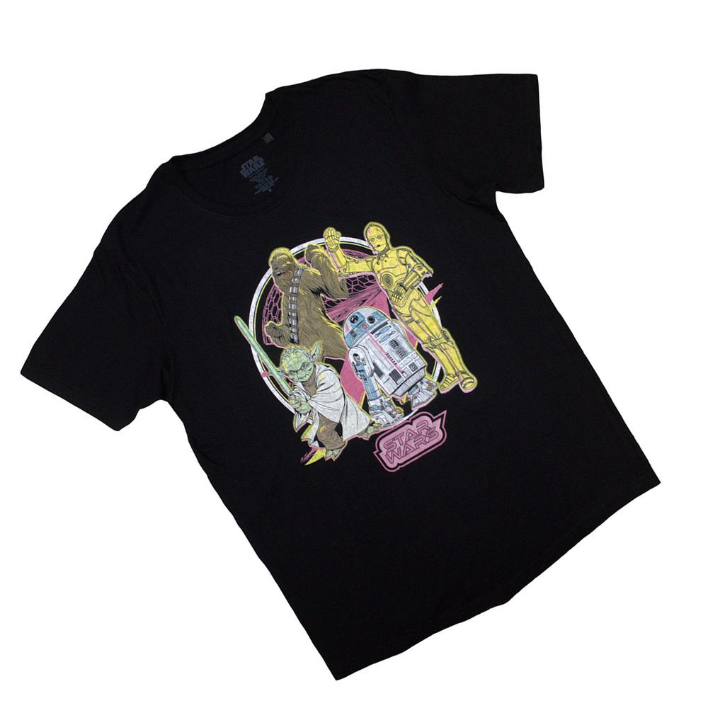 Star Wars Unisex Adult Heroes Neon T-Shirt