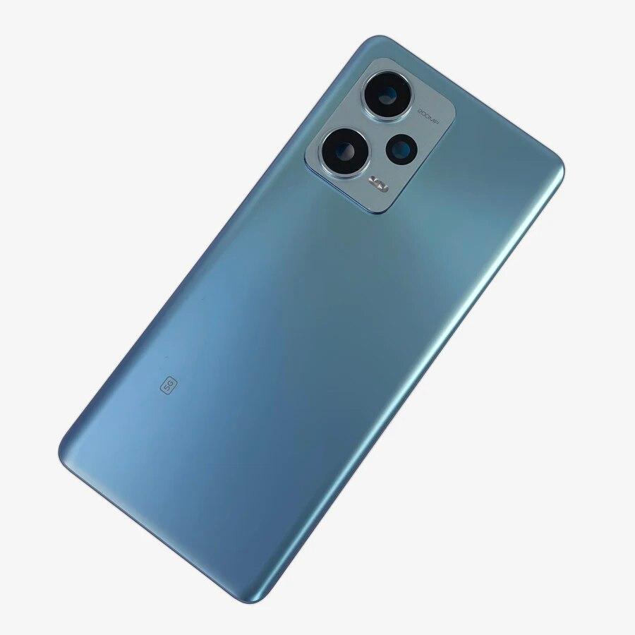 Задняя дверь корпуса для Xiaomi Redmi Note 12 Pro + 5G, стеклянная крышка батарейного отсека, задняя крышка, запасные части корпуса