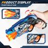 Children Air Soft Bullet Gun Toys Graffiti Shark Color Scheme 6-Round Automatic Safe Outdoor Shooting Sports Kids Boys Gifts