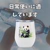 Onebttl Panda Goods Стакан из нержавеющей стали с крышкой с вакуумной изоляцией Zoo Popular Cute 350 мл I Love Pandas Теплый/холодный