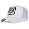 Spring and Summer Wolf Head Embroidery Breathable Hat Fashion Unisex Mesh Baseball Cap Sunscreen Hiking Hats Golf Caps
