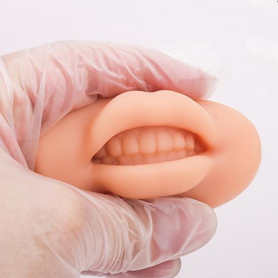 Татуировка Практика Гибкая Безопасная Многоразовая Практика Шаблон Кожи Губы 3D Форма Для Губ
