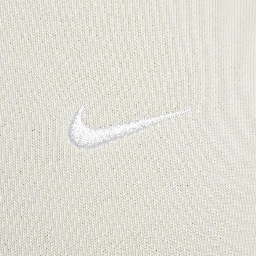 Nike Solid Color Logo Loose Fit Long Sleeve Hoodie Men hoodies Light-Bone DX1356-072