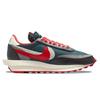 Sacai x Undercover x Nike LDWaffle Midnight Spruce University Red Унисекс Кроссовки Синий Бледно-Слоновая Кость Темно-Серый DJ4877-300