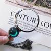 Magnifying Glass Necklace Vintage Necklace Magnifier Pendant Magnifying Lens for Book Newspaper Reading Needlework Jewelry Gift