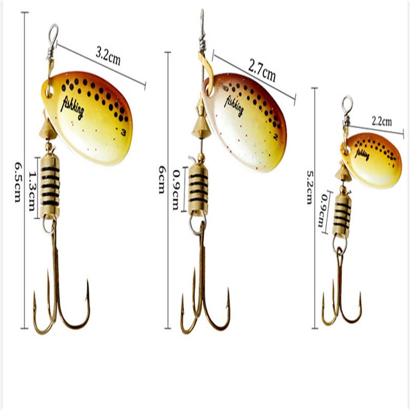Рыболовная приманка FISH KING Spinner Bait, 1 шт., жесткая приманка для окуня, ложка с тройным крючком, снасти высокого качества