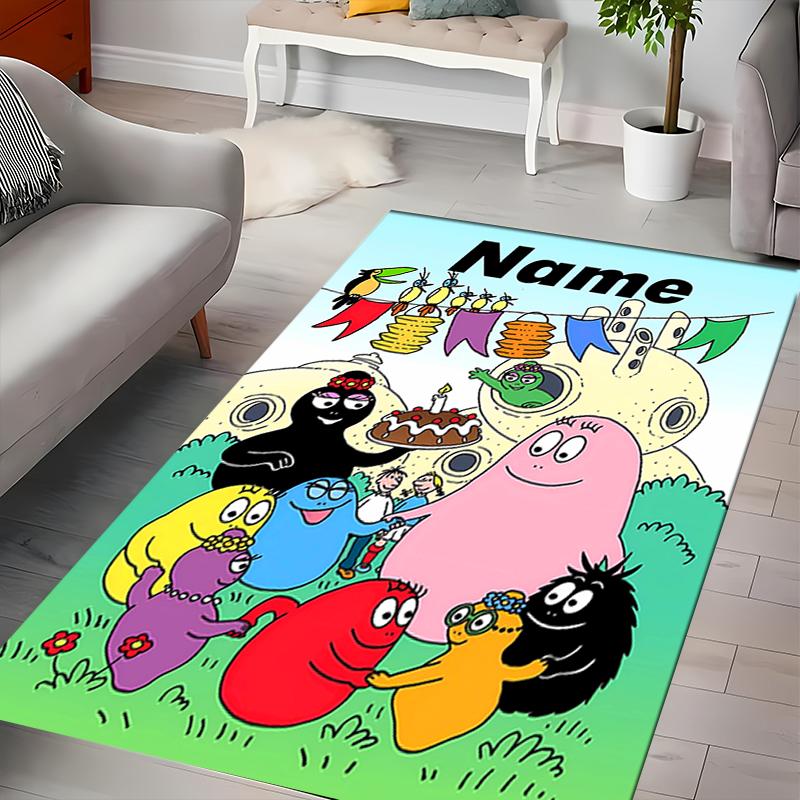 Custom personalization Barbapapa Area Rug - Perfect For Kitchen, Bathroom,Laundry Room Decor Large Size Available,Gift All Seasons