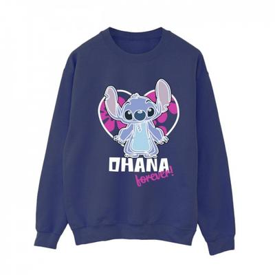 Женская/женская толстовка Lilo And Stitch Ohana Forever Heart