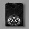 Игровая футболка Assassins Creed Shadows Хлопковая Для унисекса Летняя Винтажные футболки С круглым вырезом Хип-хоп футболки Оверсайз Повседневная одежда