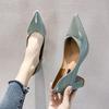 Fashion Pointed Shallow Wedges Pumps Women Shoes Spring Autumn Shoes Women Elegant Casual Work Low Heel Slip Casual Ladies Shoes Ty7