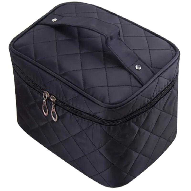 Cosmetic Box New  Quilted Professional Cosmetic Bag Women's Large Capacity Storage Handbag Travel Toiletry Makeup Bag sac