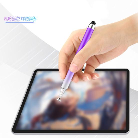 Стилус градиентного цвета, двуглавый, высокоточный, чувствительный, противоскользящий, универсальный, для мобильных телефонов, планшетов, емкостный экранный диск, стилус