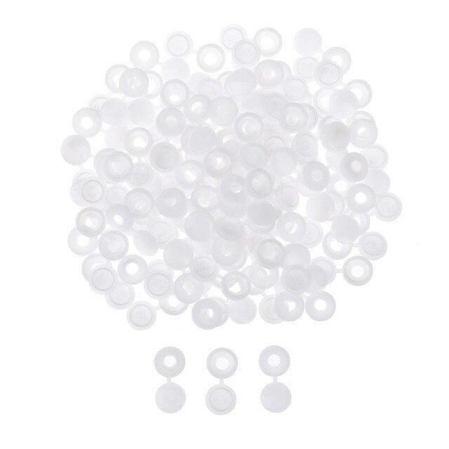 100 шт., практичный навесной пластиковый винт, складная защелка, защитный колпачок, кнопки, гайки, болты, защита мебели, фурнитура для внешнего декора