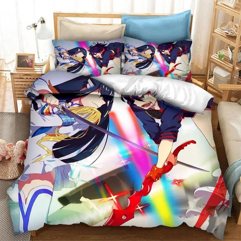 Cozy Vibrant King Queen Twin 3D Print KILL la Bed Size Boys Girls Adults Comforter Quilt
