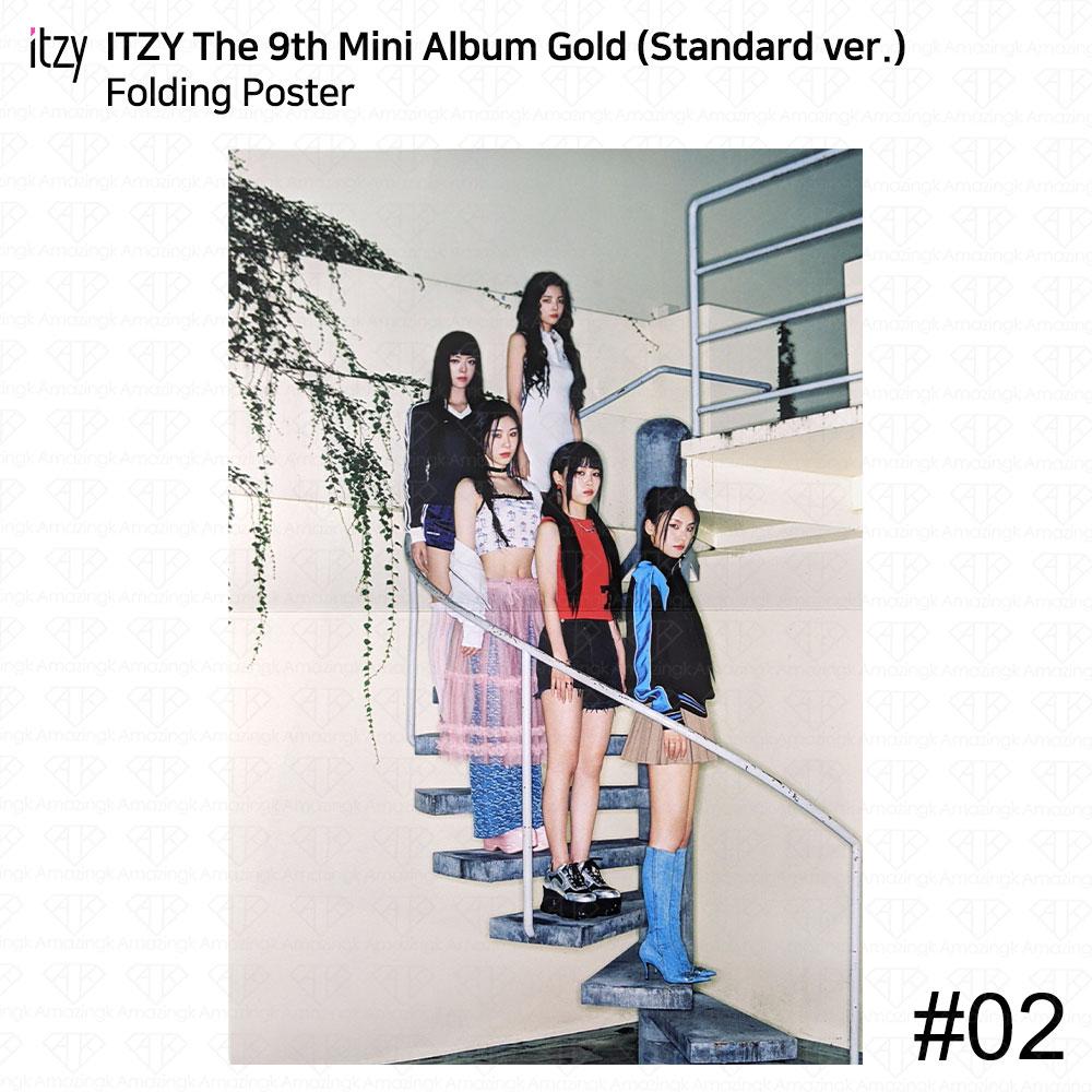 ITZY 9-й мини-альбом gold standard ver официальная фотокарточка открытка постер kpop