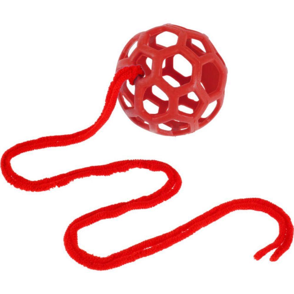 TPR Pony Hay Feeder Red/Blue/Green Hanging Feeding Toy Multipurpose Horse Treat Ball Cattle
