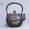 Чугунный чайник Taixi Pavilion с дизайном черепахи и журавля
