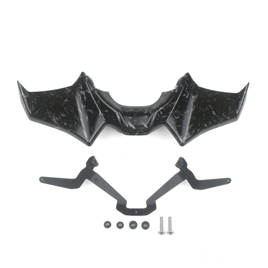 Motorcycle Accessories Black Naked Front Downforce Spoiler Winglet Aerodynamic Wing Kit Spoiler For YAMAHA MT 07 2021 2022 2023