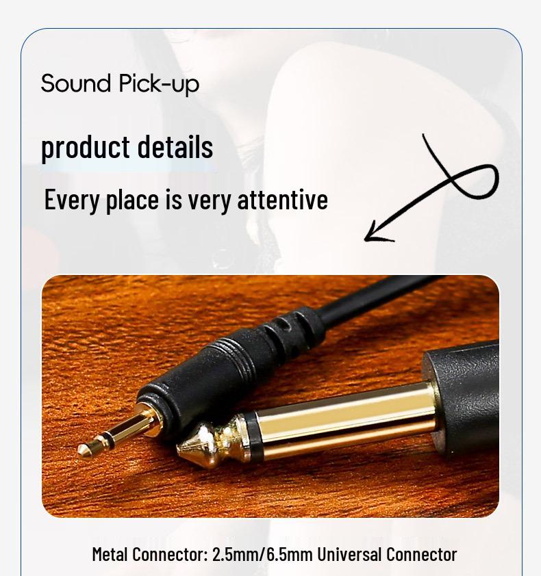 Многофункциональный звукосниматель AD35 для укулеле, скрипки, эрху, гучжэна, циня, янциня и классических деревянных гитар