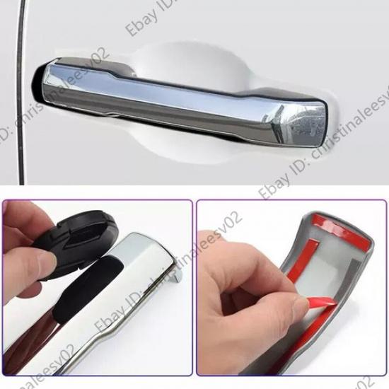 Car Door Outside Handles Chrome Trim Cover Fits Toyota Tundra & Tacoma & Sequoia