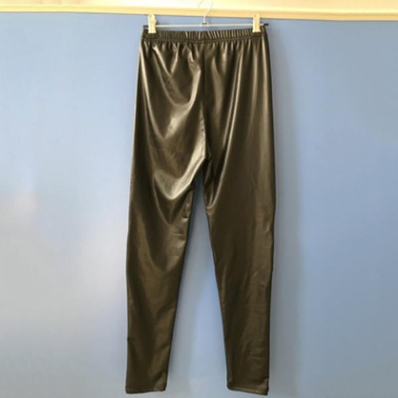 Женские леггинсы из искусственной кожи, тонкие леггинсы высокого качества, большие размеры, эластичные