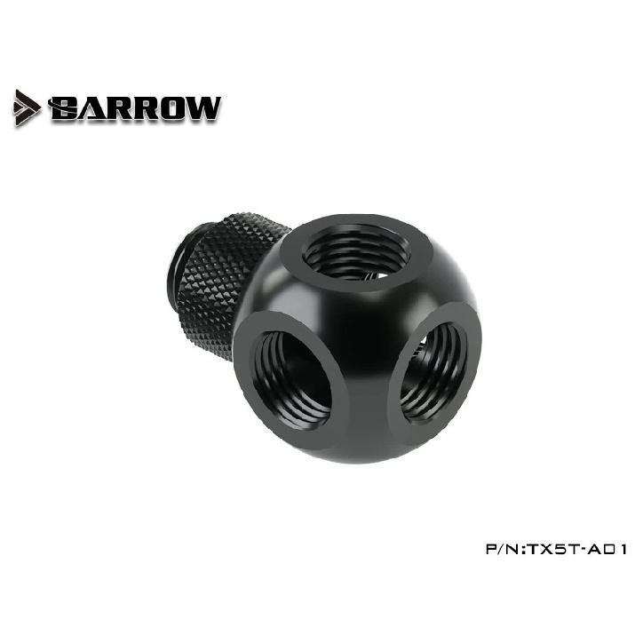 Barrow Extender Rotation Fittings 3 4 5Way Cubic Adaptor Seat Water Cooling Computer Accessories TX3T-A01 TX4T-A01 TX5T-A0