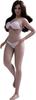 OBEST TBLeague Scale Body and Head Bikini Seamless 2D 1/12 Figure, Set, Set, Ultra-Flexible Figure, Voluptuous, Tan, PLMB2022-T04B