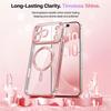 Coque de Protection - BOOLING - pour iPhone 17 Pro - Silicone avec Cercle Magnétique - Scintillant Rose